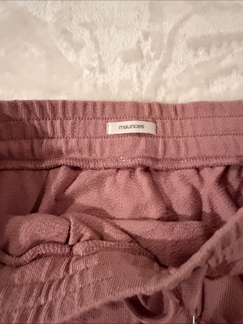 Maurices Mauve Ribbed Waist Knit Skirt